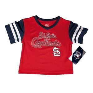 St. Louis Cardinals | Team Athletics | Red/Navy | Infant Jersey T-Shirt | 12M